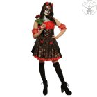 Rubies Kostüm Red Rose day of the dead schwarz rot L