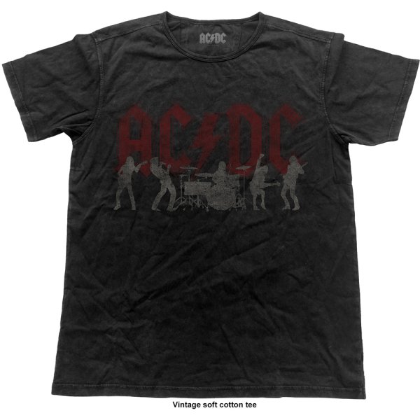 AC/DC Shirt Silhouettes Vintage