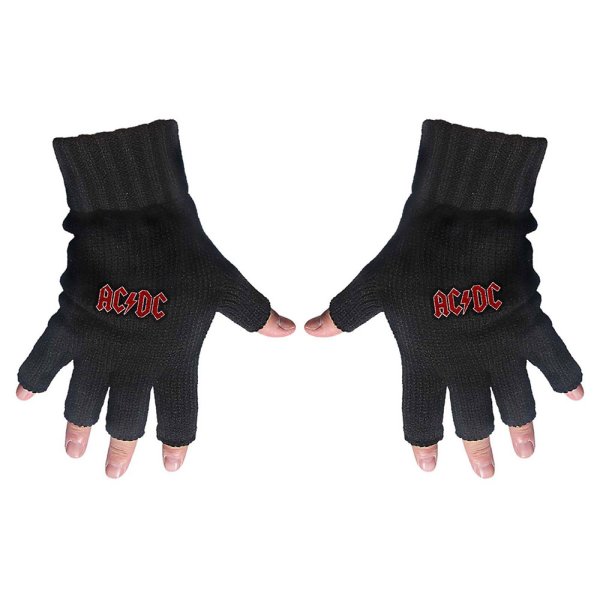 AC/DC fingerlose Handschuhe Logo