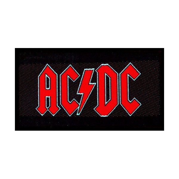 AC/DC Patch "red Logo" schwarz rot