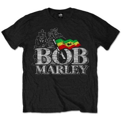 Bob Marley Shirt Distressed Logo