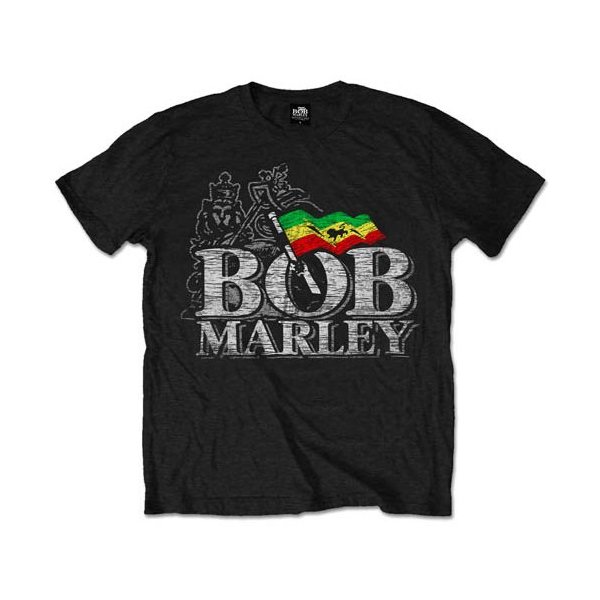 Bob Marley Shirt XL Distressed Logo