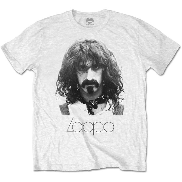 Frank Zappa Shirt S Thin Logo Portrait