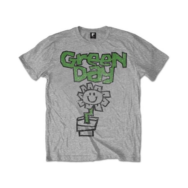 Green Day Shirt S Flower Pot