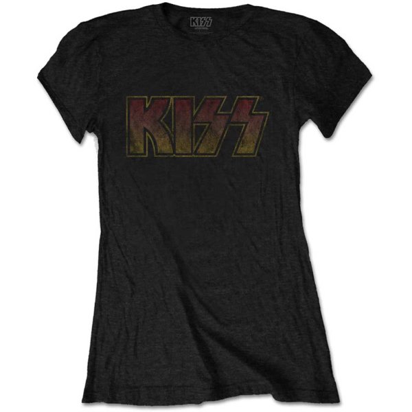Kiss Frauenshirt L Vintage Classic Logo