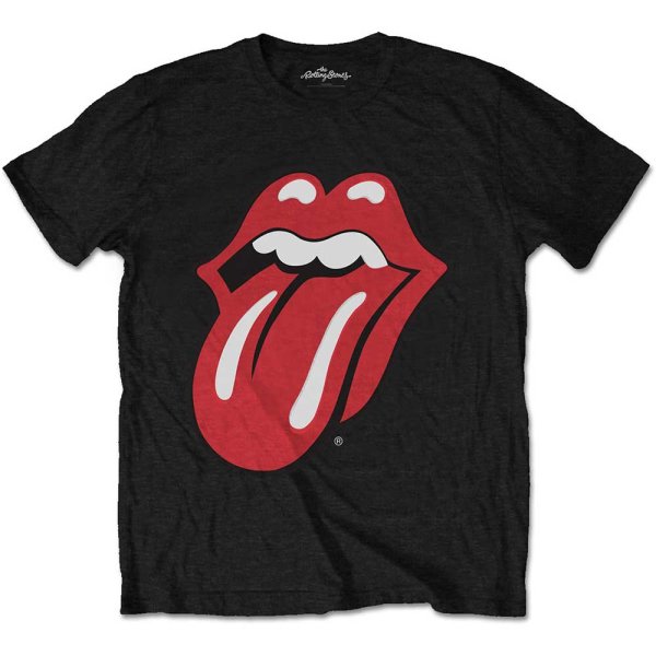 The Rolling Stones Kindershirt 7-8 Jahre Classic Tongue