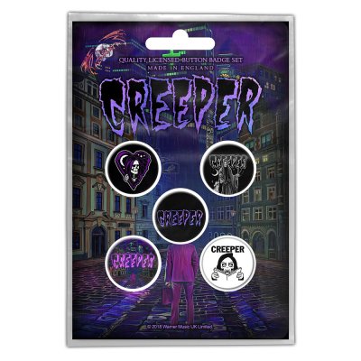 Creeper Button-Set "eternity in your arms" 5Stk.