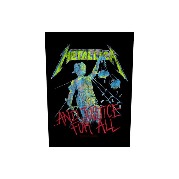 Metallica Backpatch "...and justice for all" schwarz bunt
