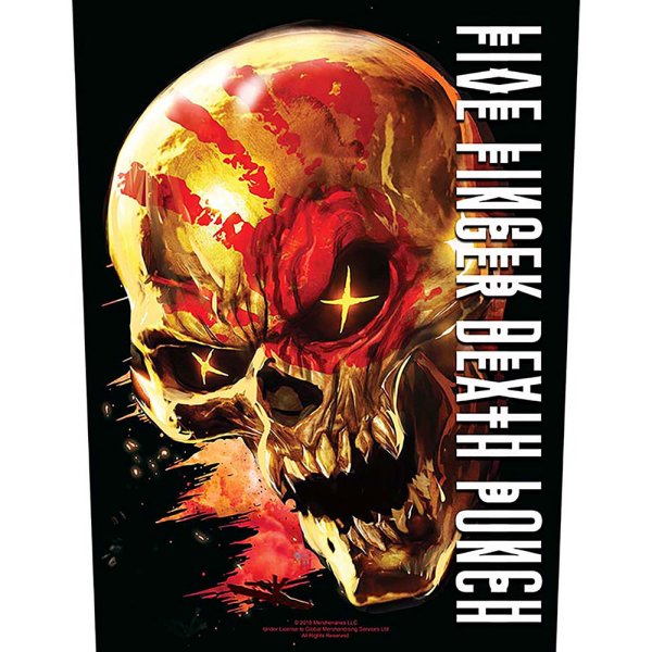 Five finger death punch Backpatch "and justice for none" schwarz rot