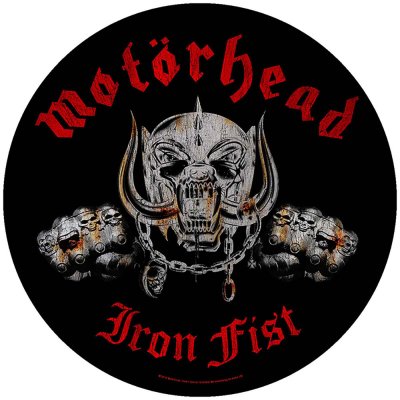 Motörhead runder Backpatch "Iron Fist"...
