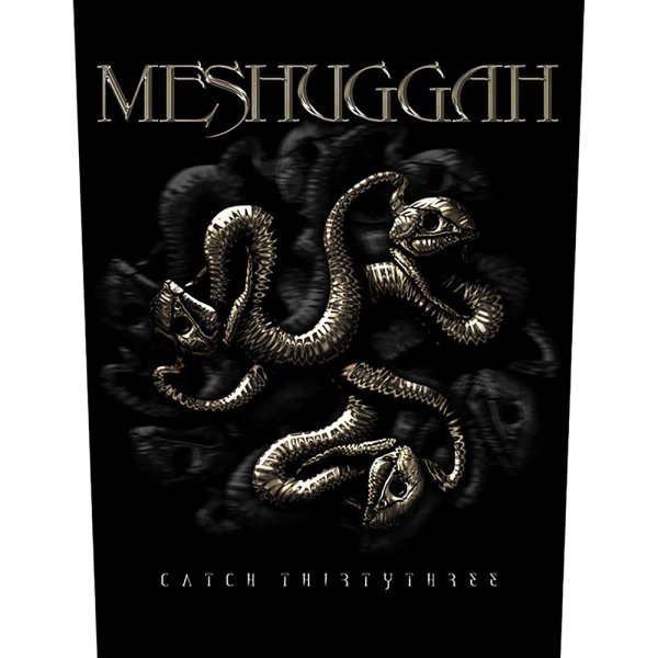 Meshuggah Backpatch Catch 33 schwarz gold