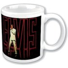 Elvis Presley Tasse "68 Special" weiß schwarz
