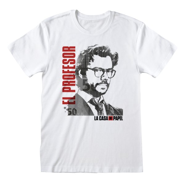 La Casa de Papel - El Profesor T-Shirt XL