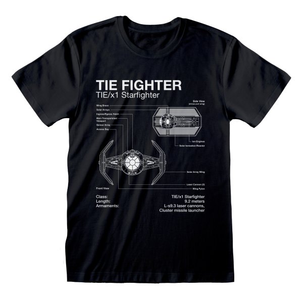 Star Wars - Tie Fighter Sletch T Shirt