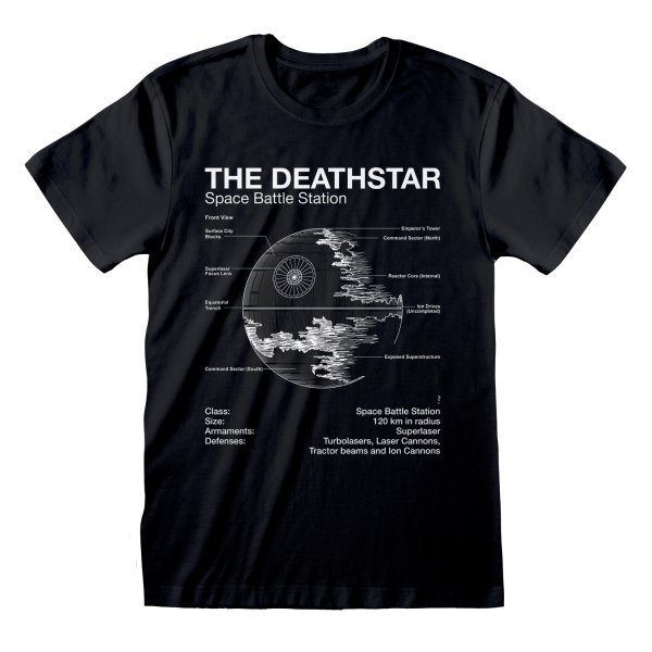 Star Wars - Death Star Sletch T Shirt S