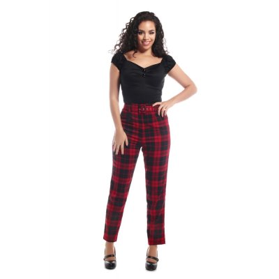 Collectif  XS  THEA REBEL CHECK TROUSERS
