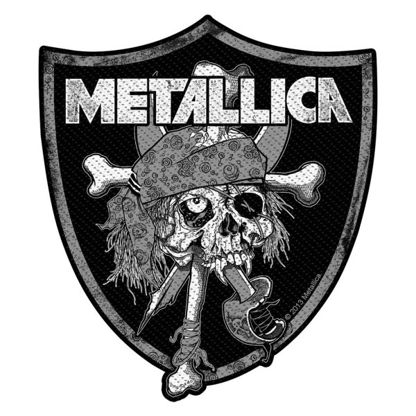 Metallica Raiders Skull Standard Patch offiziell lizensierte Ware