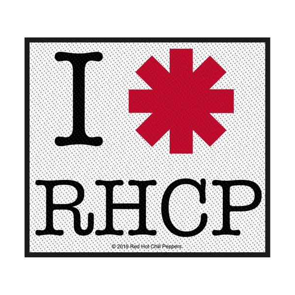 Red Hot Chili Peppers I Love RHCP Standard Patch offiziell lizensierte Ware