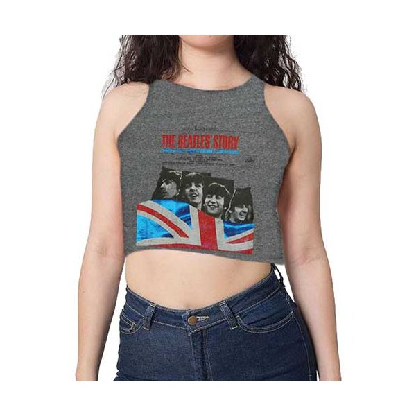 The Beatles Crop Top Story with Cropped XL Grau