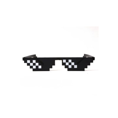 Pixel-Sonnenbrille schwarz - Die coole Brille für heiße Tage oder Nächte