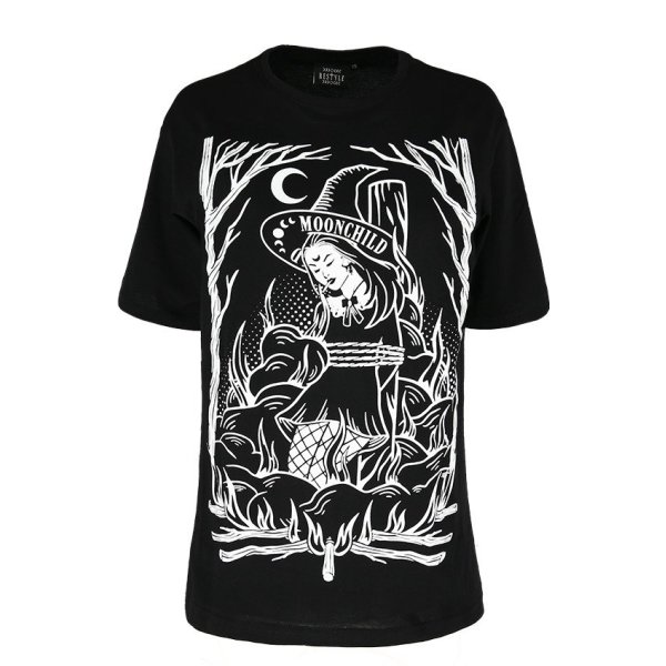 Restyle T-Shirt Burn The Witch Oversized XL