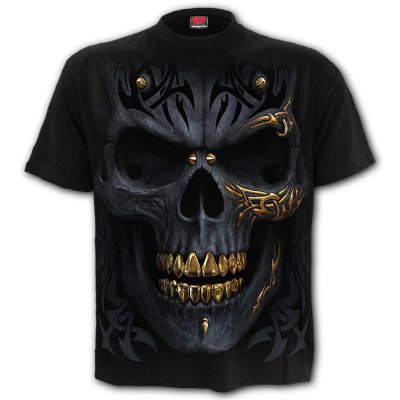 Spiral T-Shirt Black Gold