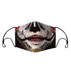 Halloween Mund-Nasen-Maske Dia de los muertos Bunt