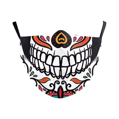 Halloween Mund-Nasen-Maske Dia de los muertos Mix Colours