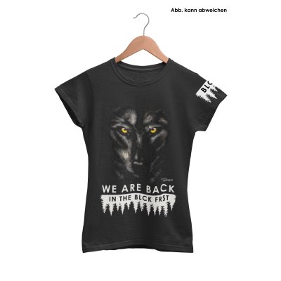 Blck Frst Wolf Girly mit Ärmellogo, Shirt