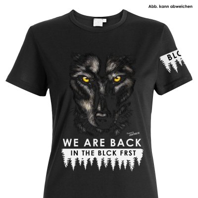 Blck Frst Wolf Girly XXL mit Ärmellogo, Shirt