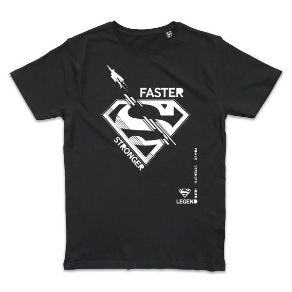 Superman Faster Stronger T-Shirt S