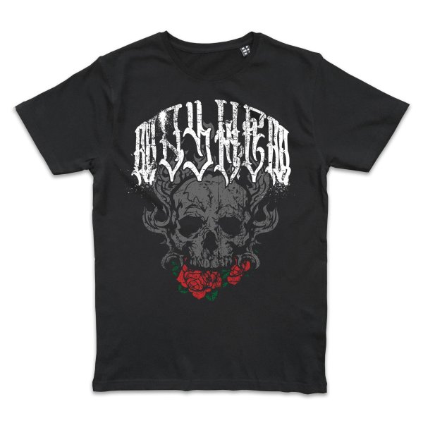 Metal Tattoo Mayhem Skull and Roses T-Shirt