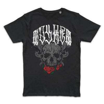 Metal Tattoo Mayhem Skull and Roses T-Shirt