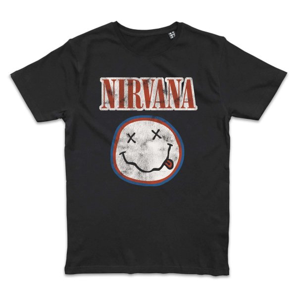 Nirvana Vintage Smiley T-Shirt XXL