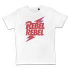 David Bowie Rebel Rebel T-Shirt S Weiß
