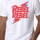 David Bowie Rebel Rebel T-Shirt S Weiß