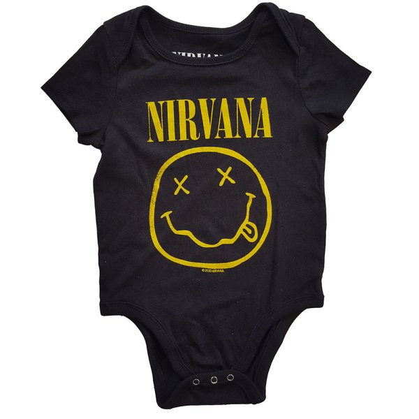 Nirvana Baby Strampler Yellow Smiley 6-9 Monaten