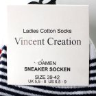 Ladies Cotton 4 Paar Sneaker Socks SIZE 39-42