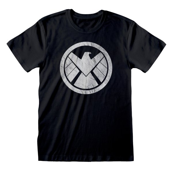 Avengers Shiled Logo Distressed T-Shirt XXL