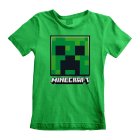 Minecraft Kinder T-Shirt Creeper Face Grün