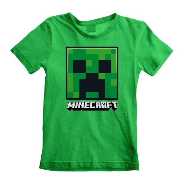 Minecraft Kinder T-Shirt 9-11 Jahre Creeper Face Grün