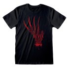 Nightmare On Elm Street T-Shirt Glove Text