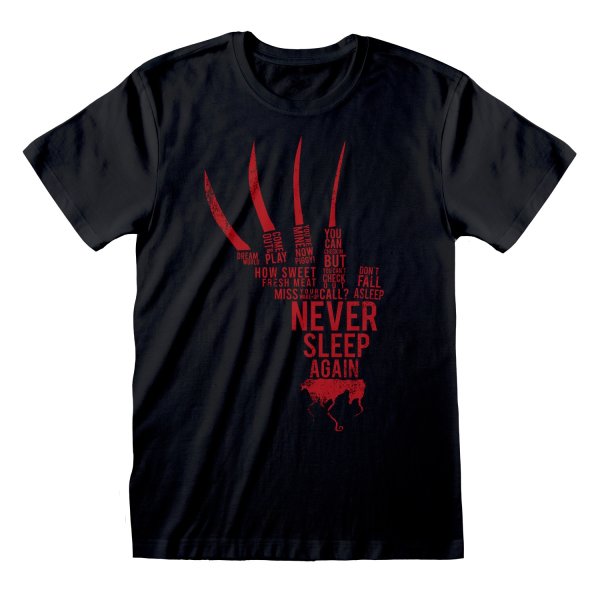 Nightmare On Elm Street T-Shirt S Glove Text