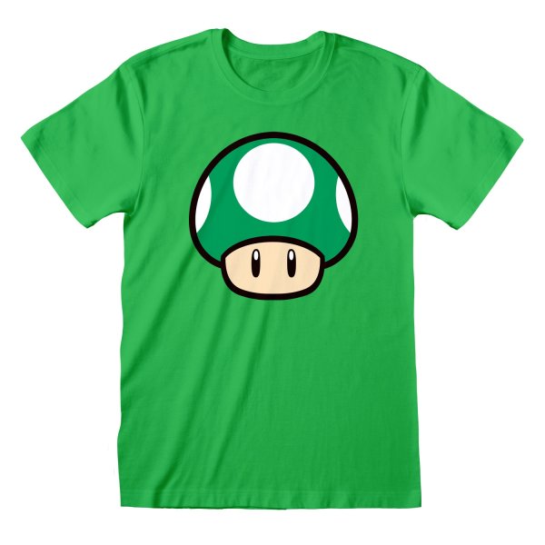 Super Mario T-Shirt 1-UP Mushroom Grün