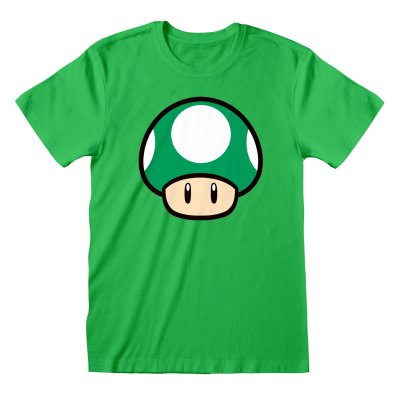 Super Mario T-Shirt 1-UP Mushroom Grün