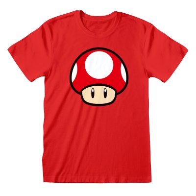 Super Mario T-Shirt Power Up Mushroom Rot