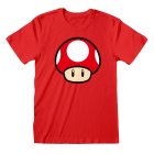 Super Mario T-Shirt XXL Power Up Mushroom Rot