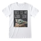 Star Wars Mandalorian T-Shirt S Good Side Weiß