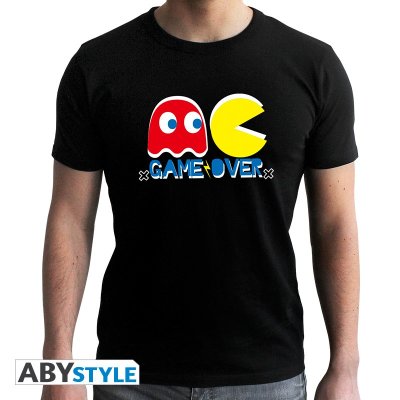 Pac Man Game Over T-Shirt Schwarz
