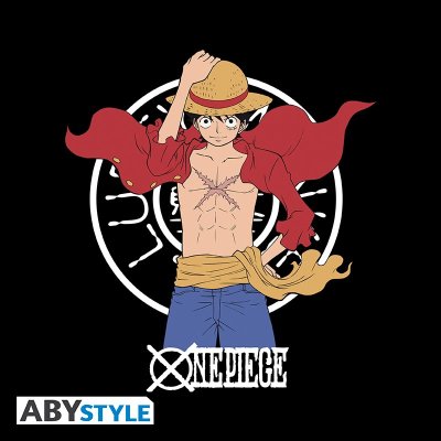 One Piece Luffy New World T-Shirt Schwarz